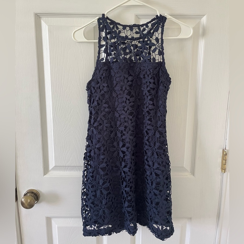 Hollister Navy Lace Dress